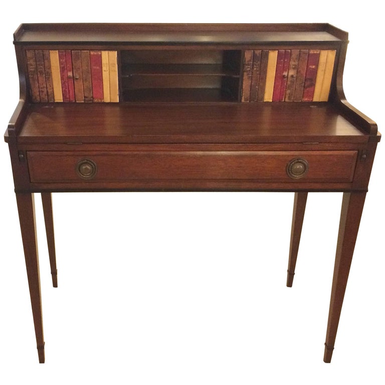 Classic Mahogany and Tooled Leather Writing Desk at 1stDibs