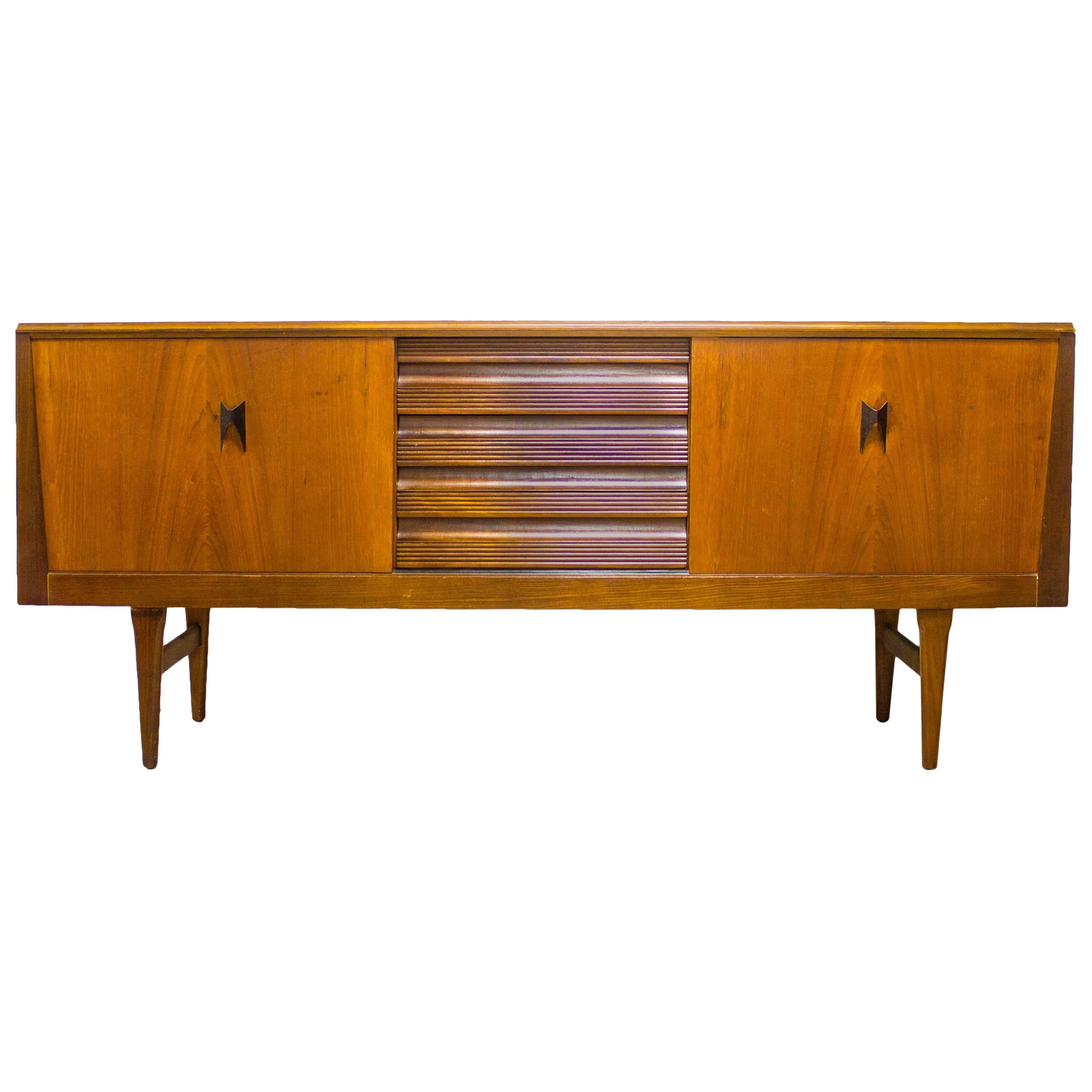 Elliotts of Newbury 'Eon' Teak and Afromosia Sideboard For Sale