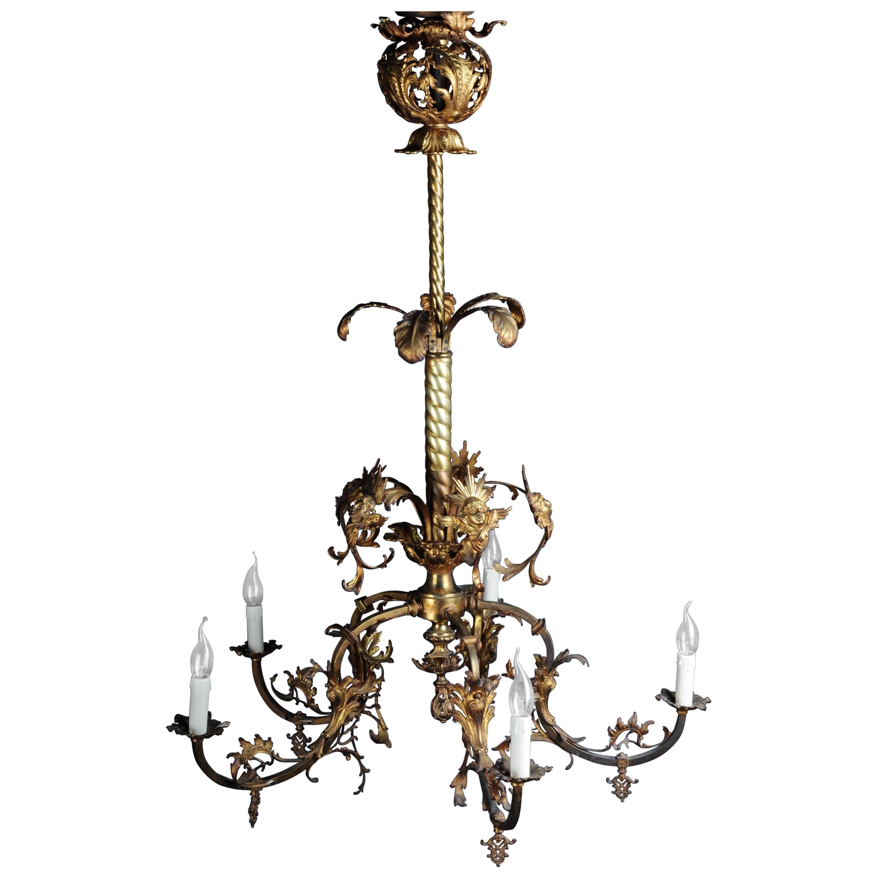 Unique Old Chandelier Historicism, circa 1870