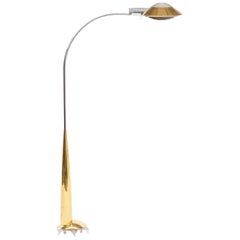 Cedric Hartman Adjustable Modern Brass Floor Lamp