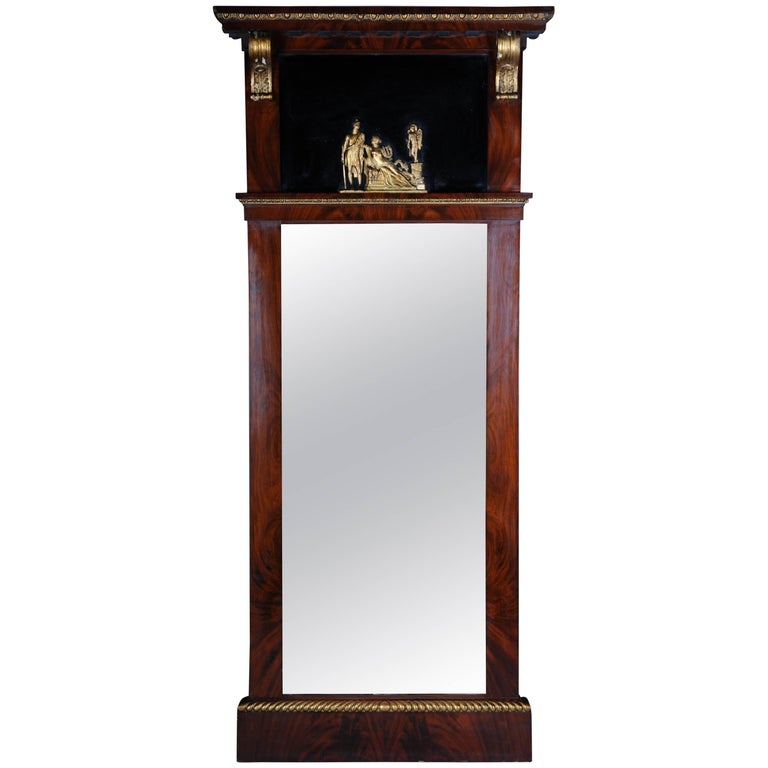 19th Century Court Empire Mirror, circa 1810 For Sale at 1stDibs