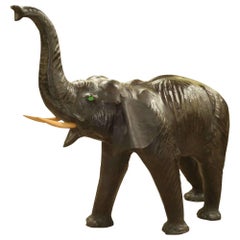 Large Leather Elephant