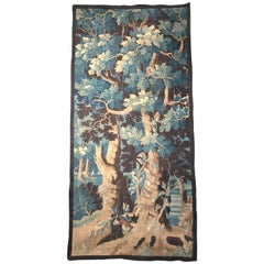 18th Century French Verdure Aubusson Tapestry with Trees and Foliage