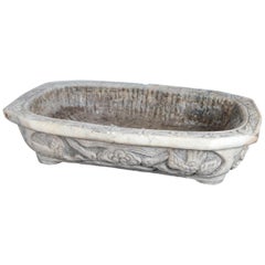 Carved Marble Planter