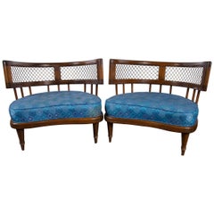 Billy Haines Style Low Lounge Chairs