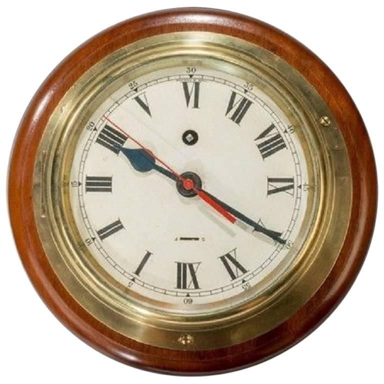 Smiths Astral Ship's Bulkhead Clock with 8 Day Movement and Dial