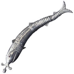 White Metal Articulated Fish