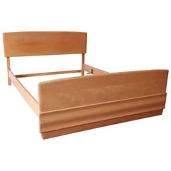 Heywood Wakefield Sculptura Mid-Century Modern Full Size Bed in Champagne