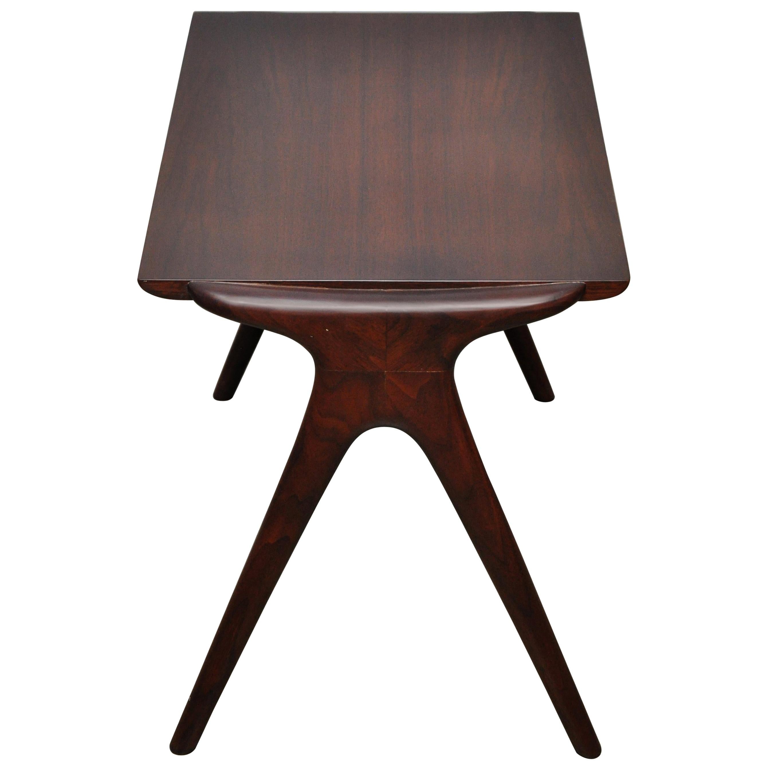 Vladimir Kagan Walnut Side Table