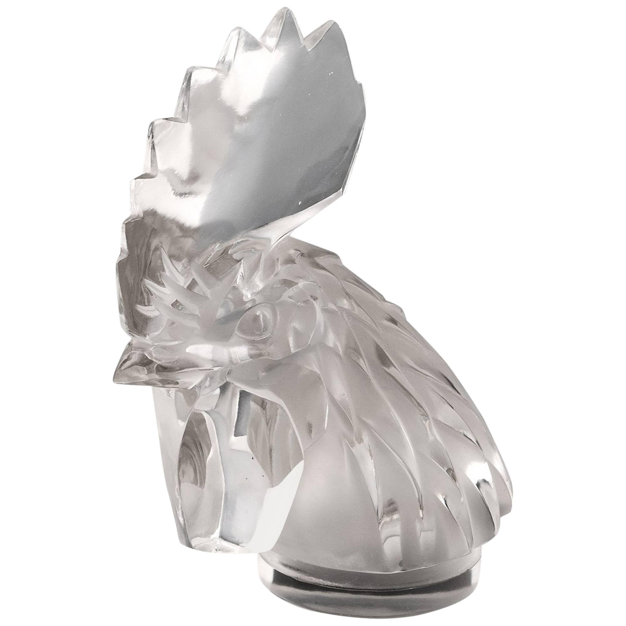 Rene Lalique Tete De Coq Cockerel's Head For Sale