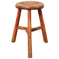 Antique 19th Century Chinese Workers Stool