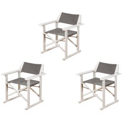 Vintage Three Modern Directors Chairs Produced by Fratelli Reguitti, Italy, circa 1970
