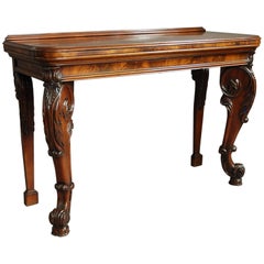 Superb Quality William IV Mahogany Console Table in the Manner of Gillows