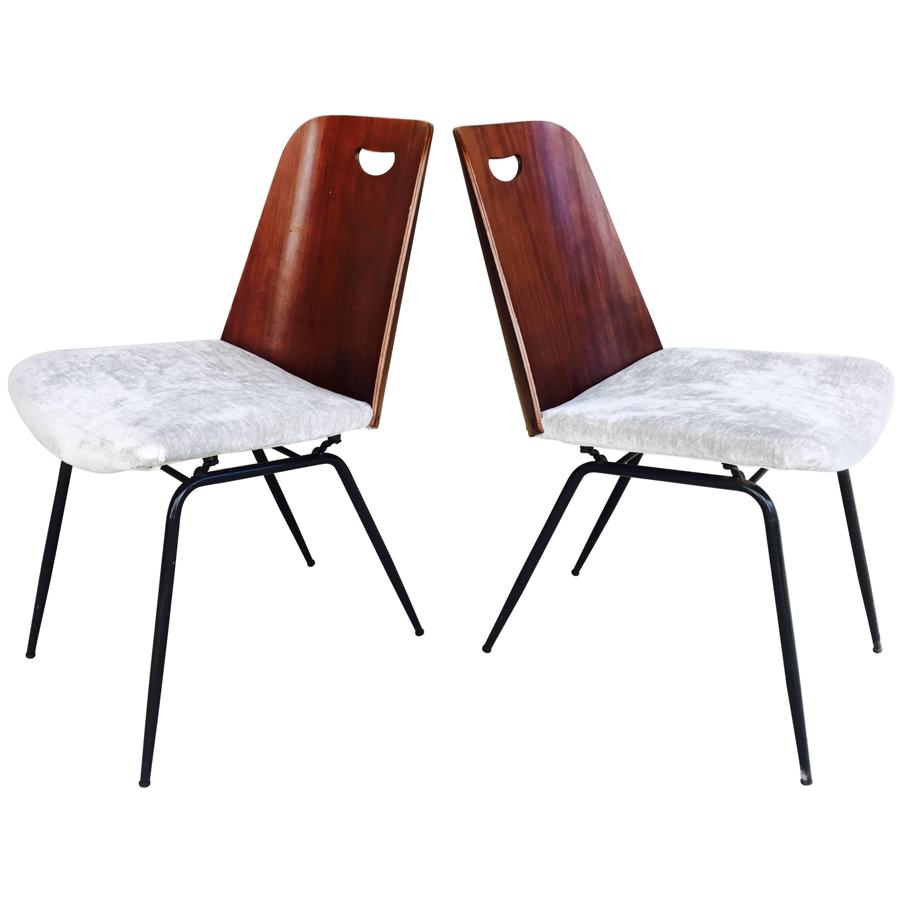 Pair of Gastone Rinaldi Du22 Chairs For Sale