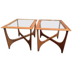 Adrian Pearsall Style Side Table Pair by Lane