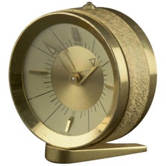Vintage 8 Day Travel Alarm Clock by Jaeger Le Coultre, 1950