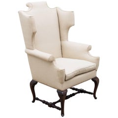 1920s Georgian Style Wingback Armchair