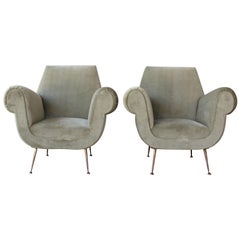 Pair of Midcentury Italian Armchairs