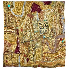 "Phantasmagoria" Monumental Shawne Major Mixed-Media Tapestry