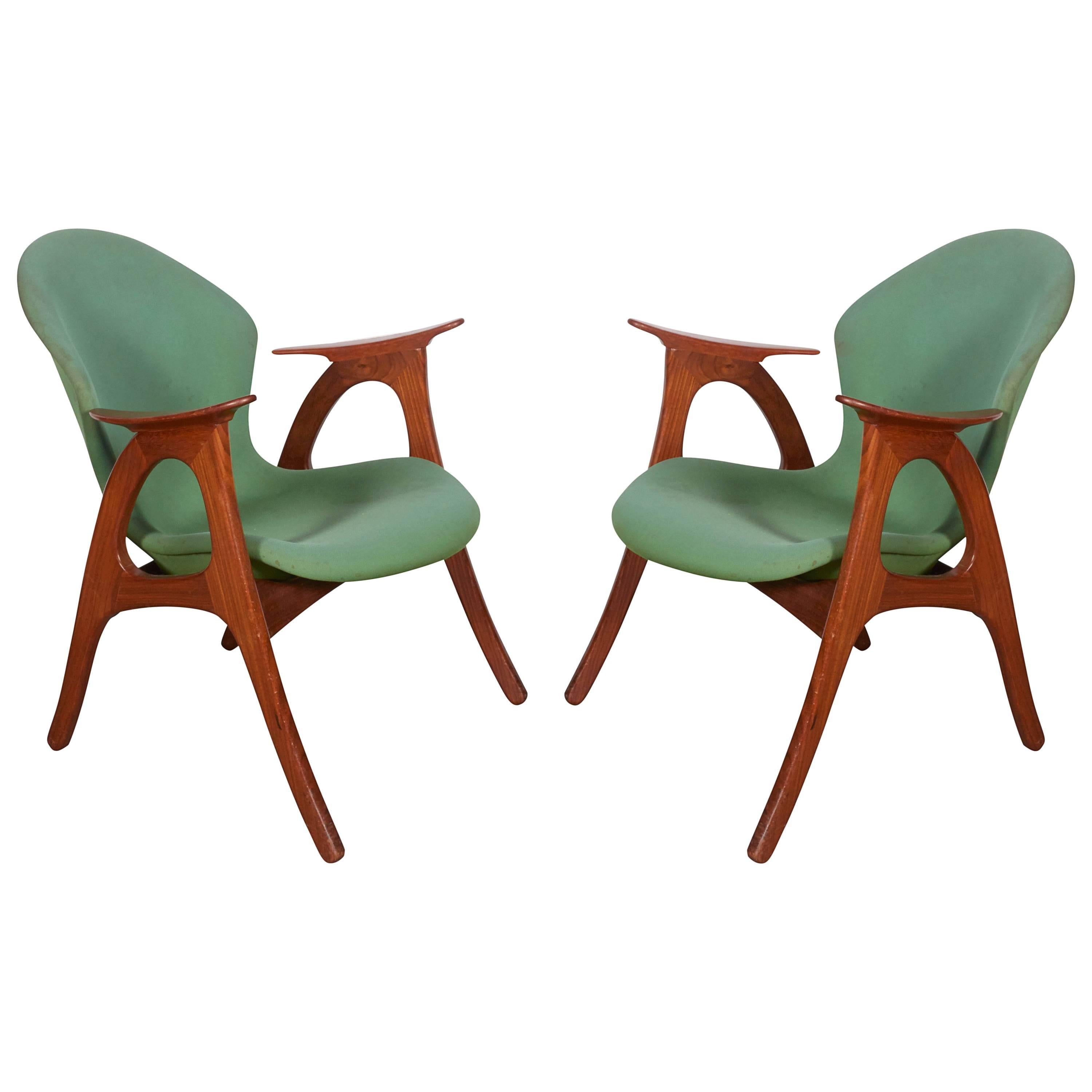 Danish Armchairs by Aage Christensen For Sale
