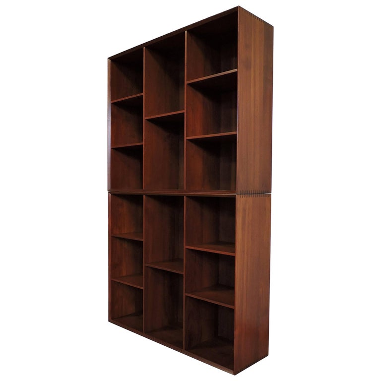 Teak Wood Bookcase For Sale at 1stdibs