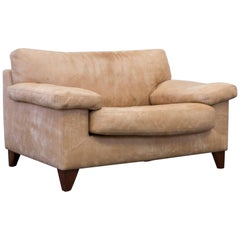 Machalke Diego Designer Loveseat Leather Cognac Zigarro Aged Saddle One Seat