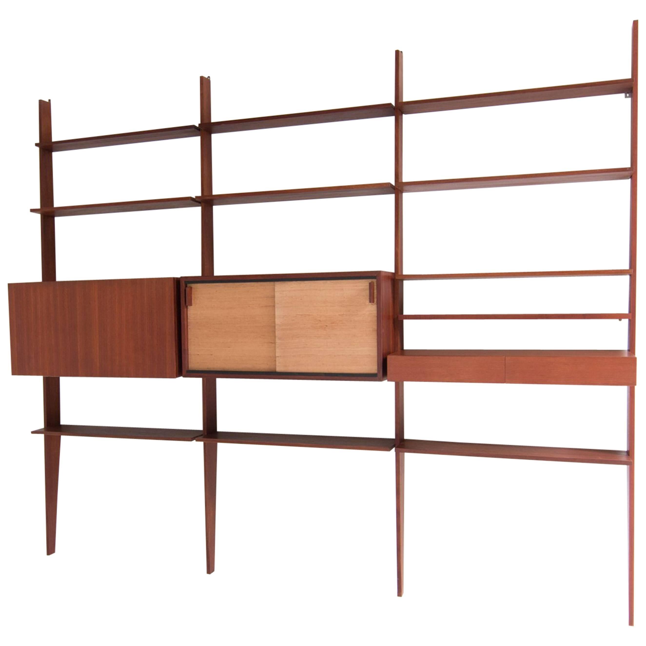 Dieter Waeckerlin Wall System Designed in the 1960s For Sale