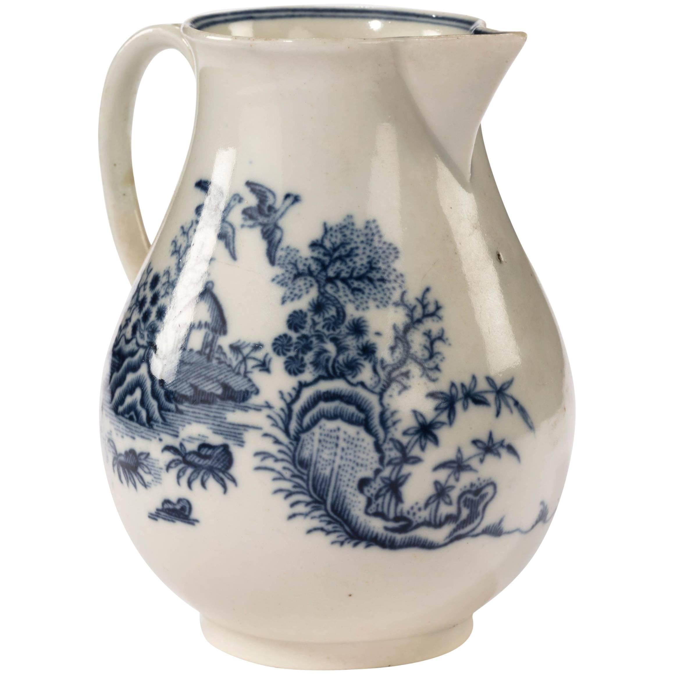 Late 18th Century Liverpool Blue and White Printed Jug