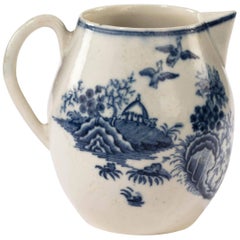 18th Century Liverpool Blue and White Printed Jug