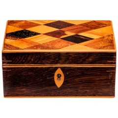 Early 19th Century Parquetry and Partridge Wood Box