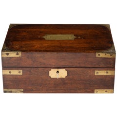 Late 18th Century Brass-Mounted Mahogany Travelling Box