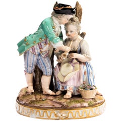 Late 19th Century Meissen Figure of Young Children