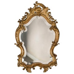 Antique French Louis XV Style Rococo Mirror, circa 1890 (21"W x 33"H)