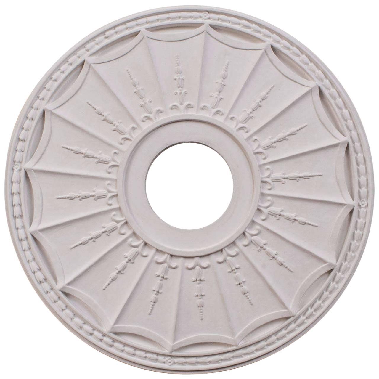 "Marquette" Plaster Ceiling Medallions For Sale