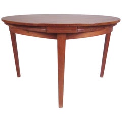 Early "Flip Flap" Expandable Teak Dining Table by Dyrlund Smith