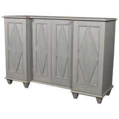 Narrow 19th Century Breakfront Buffet