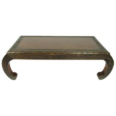 Antique Chinese Carved Hardwood Low Table