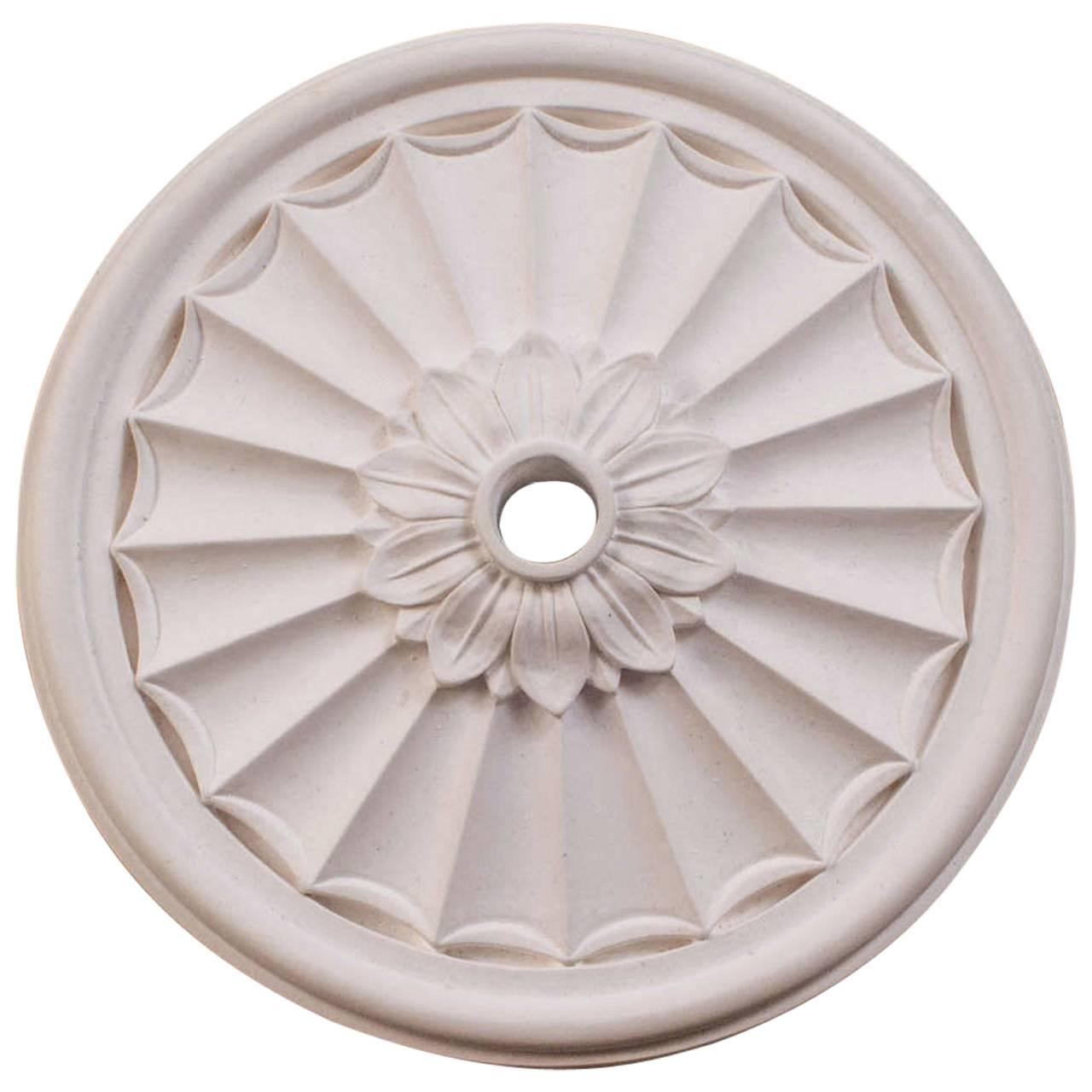 "Floral Canopy" Plaster Ceiling Medallions For Sale