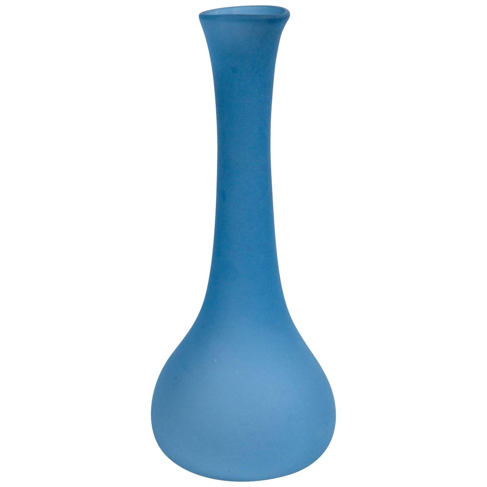 Handblown Art Glass Vase, 20th Century For Sale