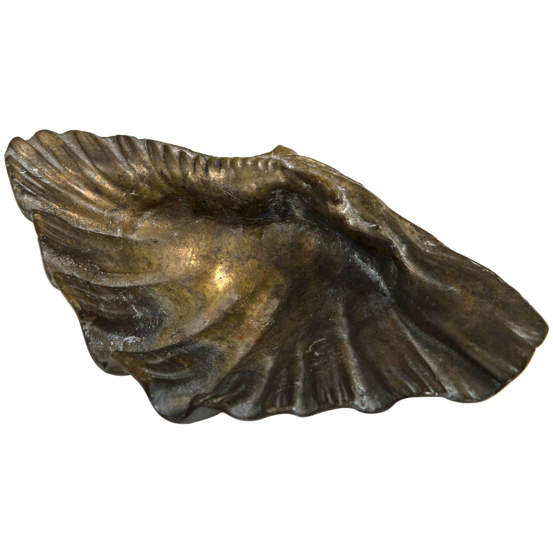 Antique Continental Bronze Shell, circa 1920