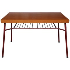Two-Tone Leather Wrapped Desk
