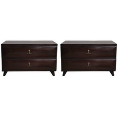 Pair of Mahogany Two-Drawer Chests