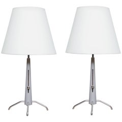 Pair of Telescoping Table Lamps