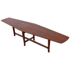 Edward Wormley for Dunbar Coffee Table with Natzler Tiles 1