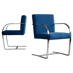 Pair of Brno Style Side Chairs in the Manner of Mies Van Der Rohe
