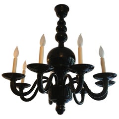 Venetian Murano 1970s Glass Italian Midcentury Chandelier 10