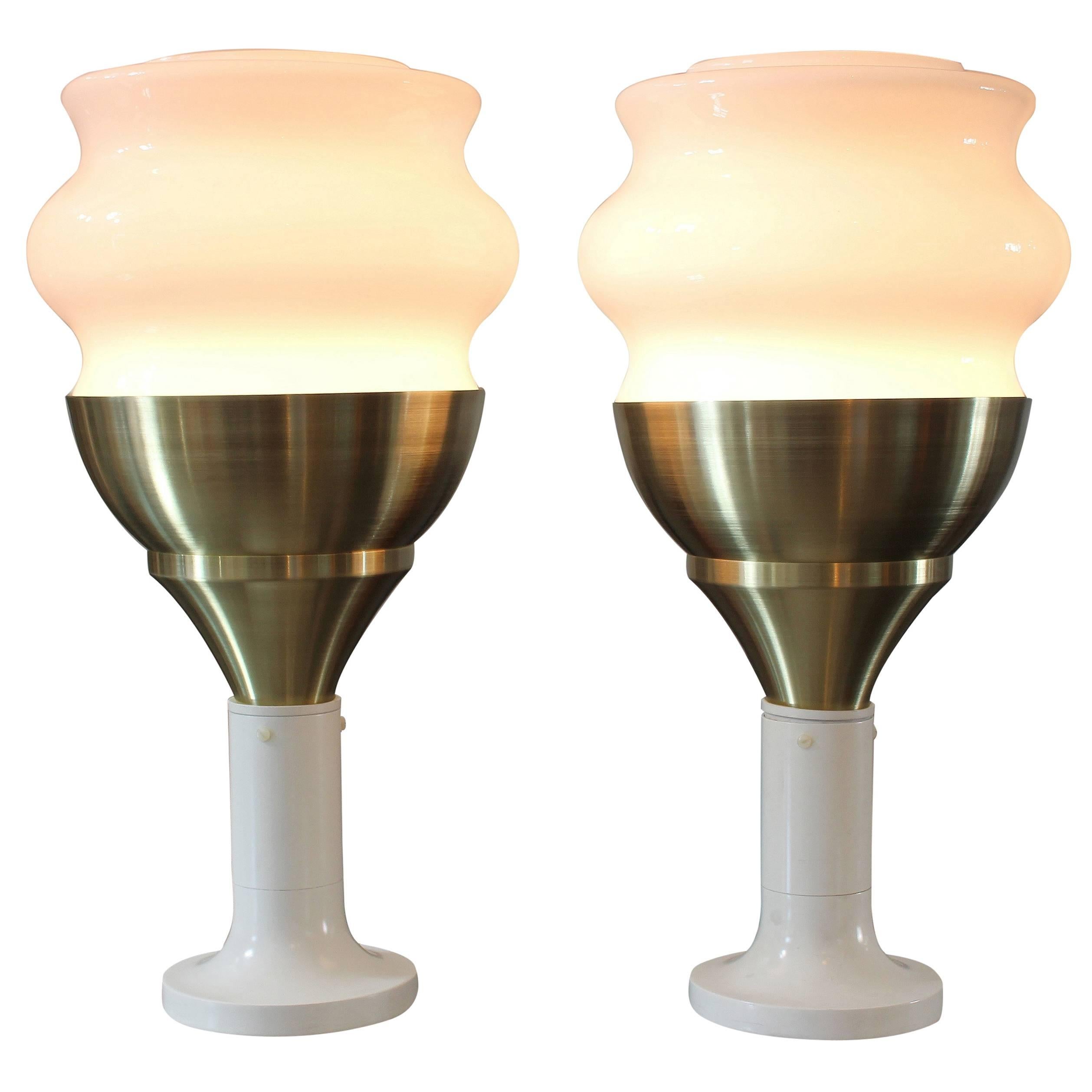 Paire de lampes de table italiennes