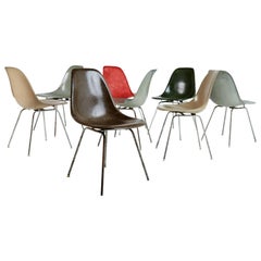 Charles & Ray Eames for Herman Miller Fiberglass DSX Chairs, Early Production