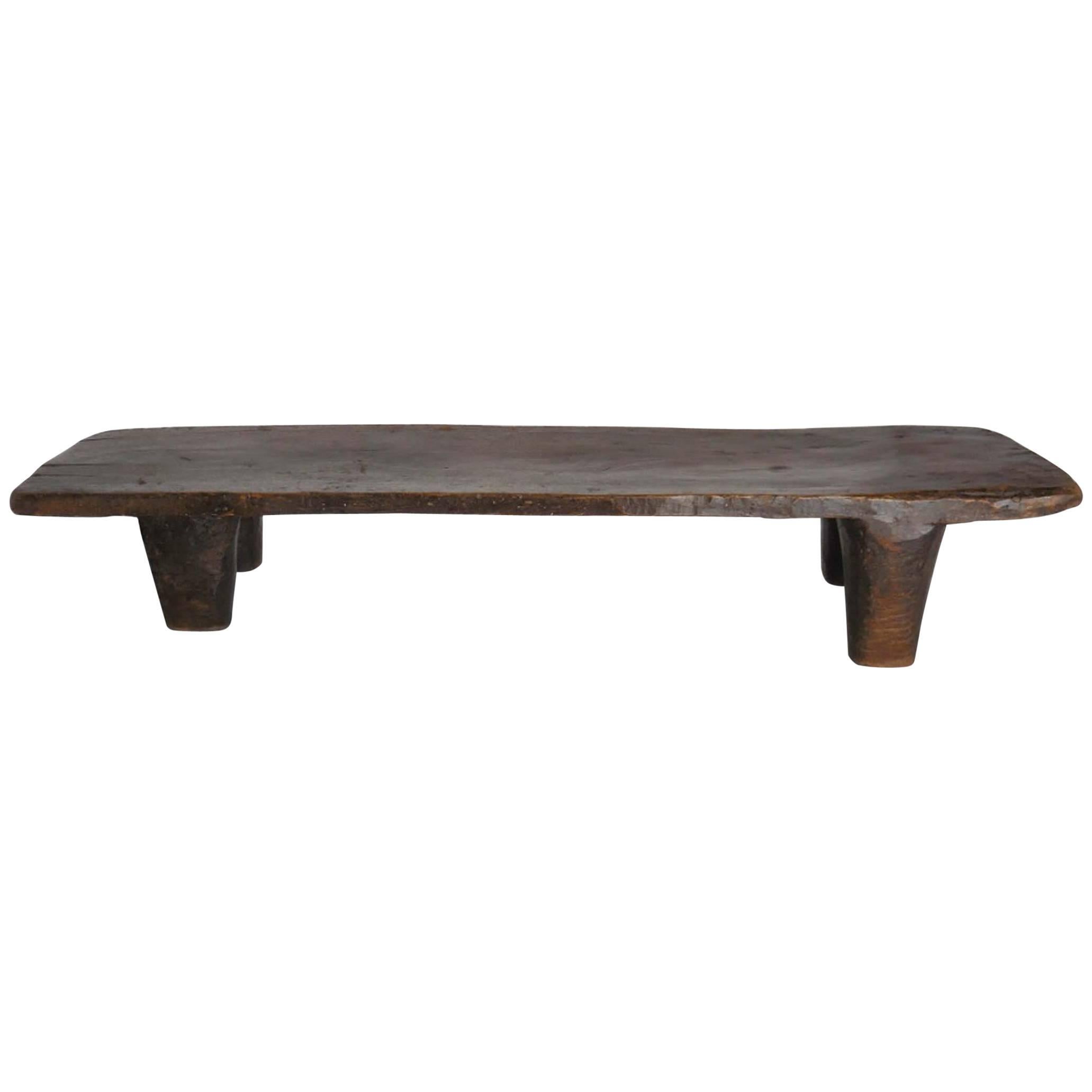 Antique Wood Nupe Bench or Coffee Table