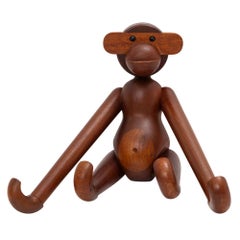 Vintage Kay Bojesen Monkey Teak Signed